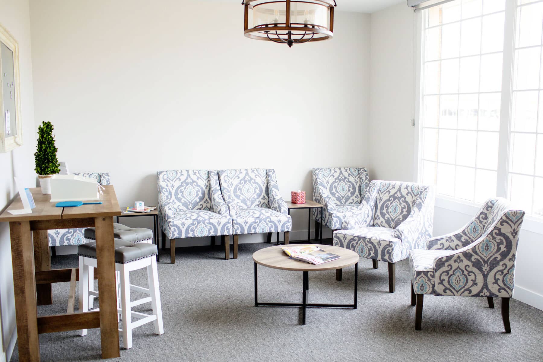 waiting area at frankfort dental office